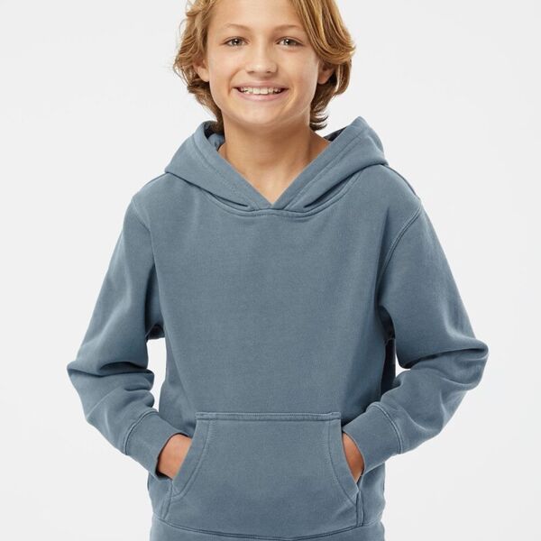 Youth Midweight Pigment-Dyed Hooded Sweatshirt Thumbnail