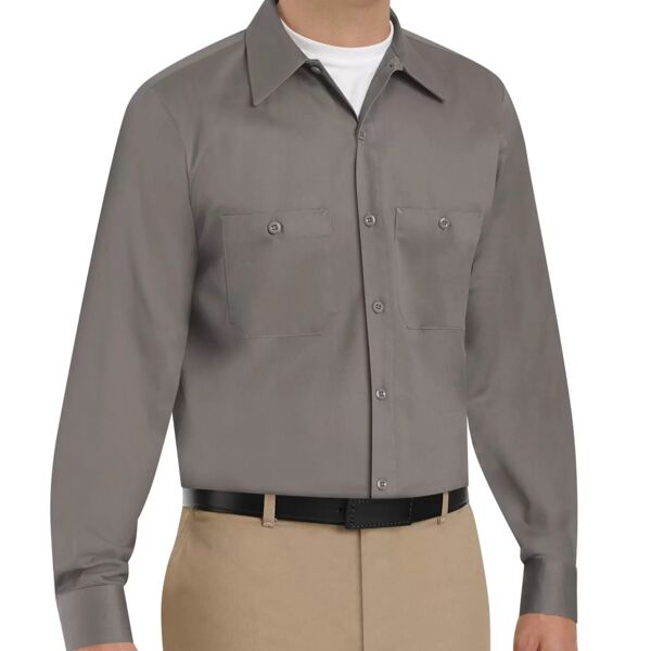 Long Sleeve Wrinkle Resistant Cotton Shirt Thumbnail